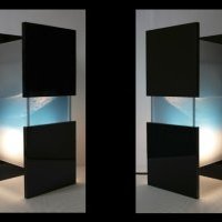 Lanterne aux Esprits vue de face et coté concept minéral 2