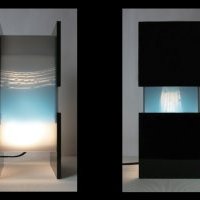 Lanterne aux Esprits vue de face et coté concept minéral 1