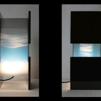 Lanterne aux Esprits vue de face et coté concept minéral 3